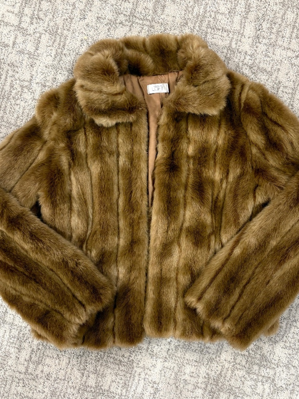 Ann Taylor Loft Faux Fur Jacket - Size 6